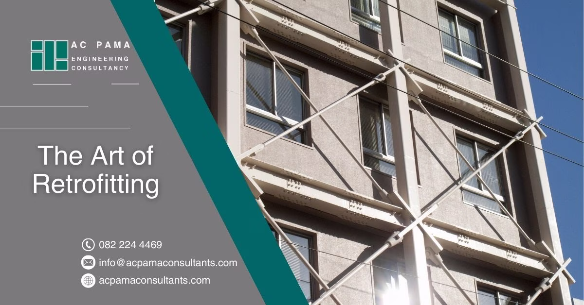 A retrofitted old building to enhance structure for earhtquake.